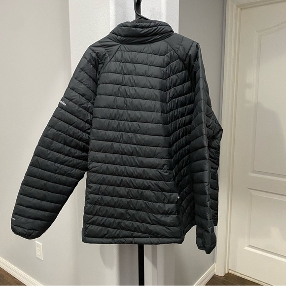 Men’s Columbia Omni-Heat Thermal Down Jacket Puffer Coat Size 3X Black NWOT Flaw - Picture 12 of 12